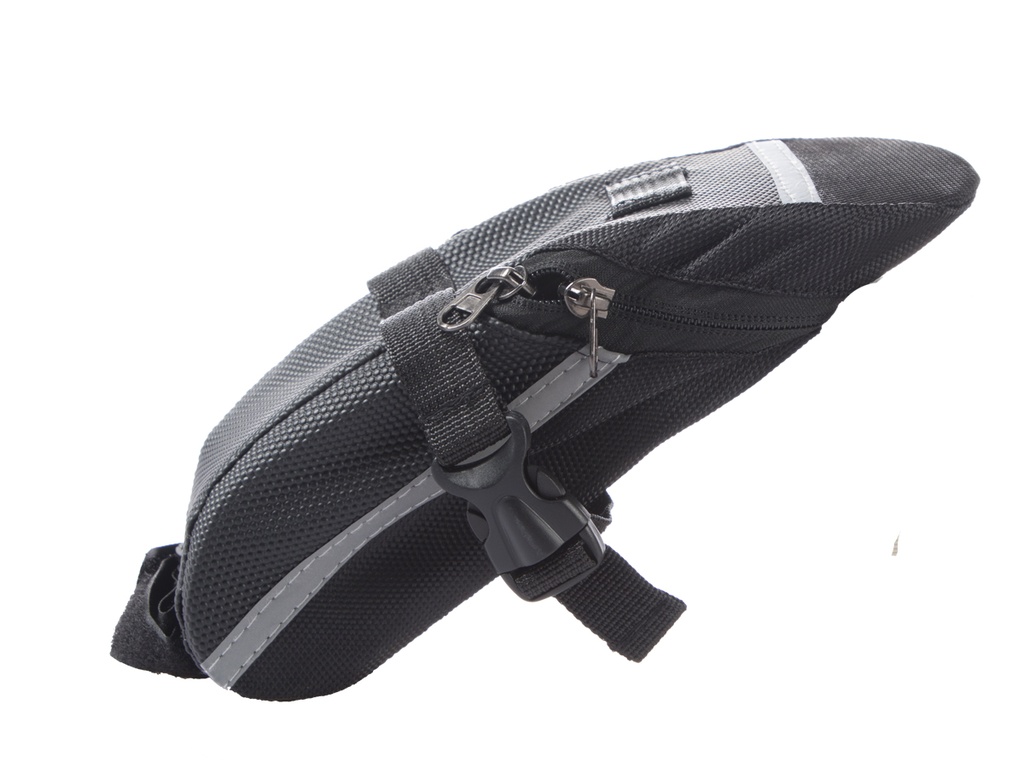 CARTERA BAJO ASIENTO C/CINTA REFLECTIVA 19X10X12CM TOPMEGA