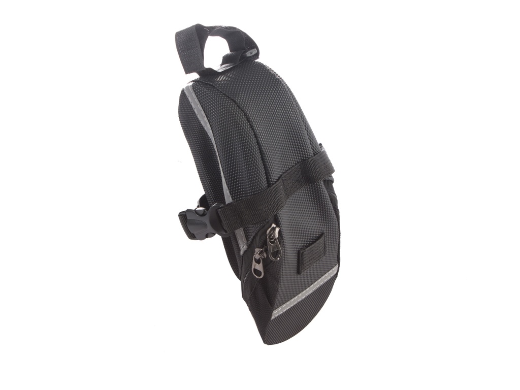 CARTERA BAJO ASIENTO C/CINTA REFLECTIVA 19X10X12CM TOPMEGA