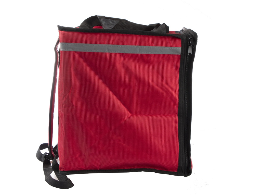 MOCHILA TERMICA PARA DELIVERY ROJA 35X38X40CM