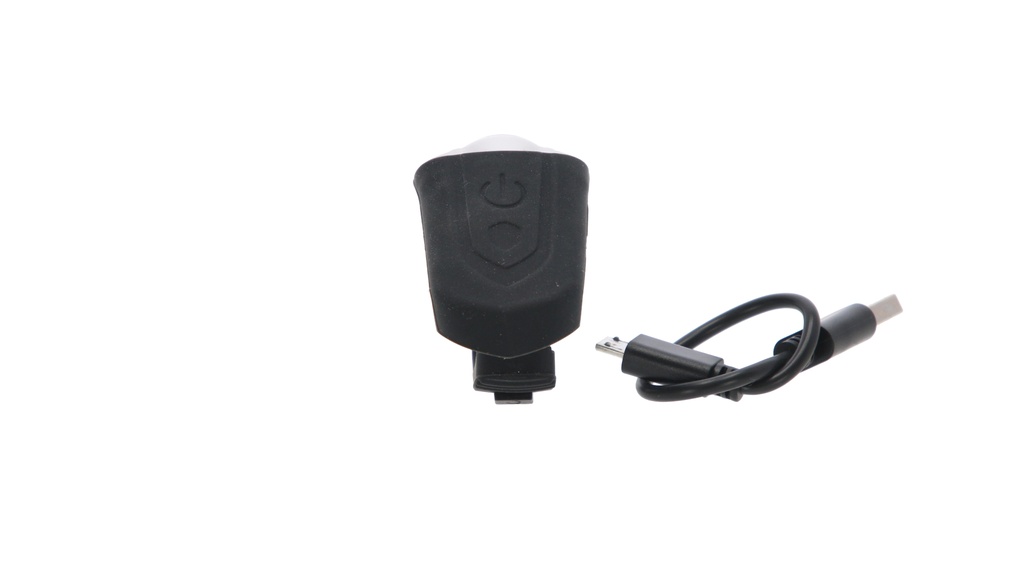 LUZ DELANTERA 3FUNC 40LM RECARGABLE 180 mAh C/SUJETADOR TOPMEGA
