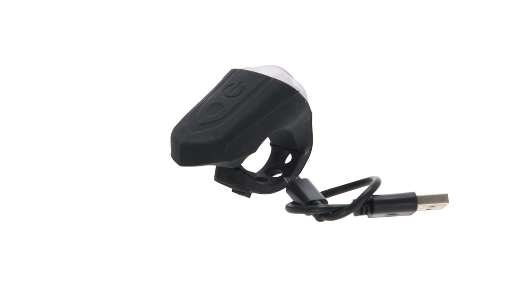 LUZ DELANTERA 3FUNC 40LM RECARGABLE 180 mAh C/SUJETADOR TOPMEGA