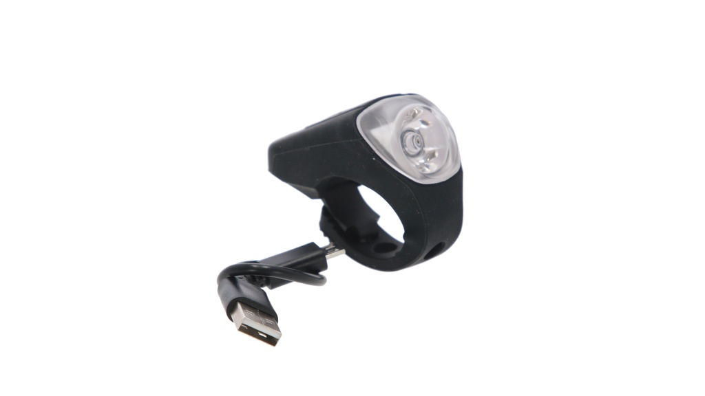 LUZ DELANTERA 3FUNC 40LM RECARGABLE 180 mAh C/SUJETADOR TOPMEGA