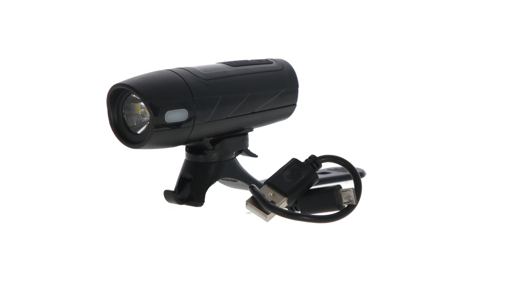 LUZ DELANTERA 200LM CARGA USB C/SUJETADOR SILICONA TOPMEGA