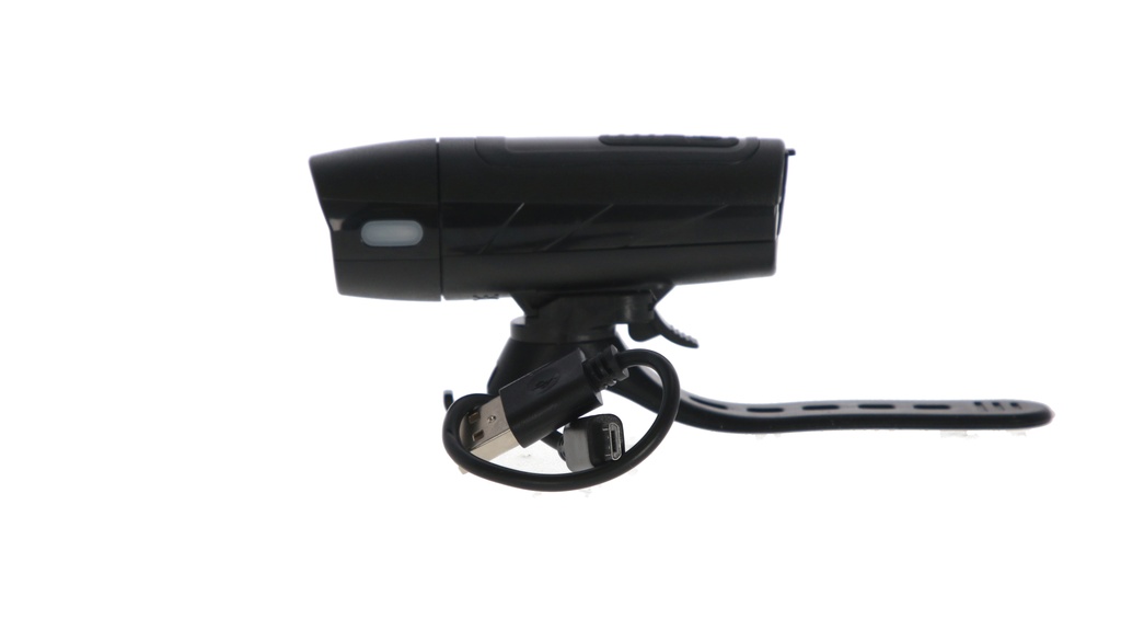 LUZ DELANTERA 200LM CARGA USB C/SUJETADOR SILICONA TOPMEGA