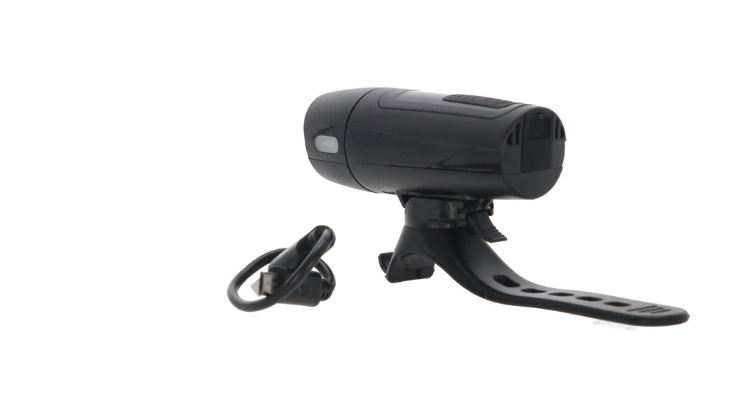 LUZ DELANTERA 200LM CARGA USB C/SUJETADOR SILICONA TOPMEGA