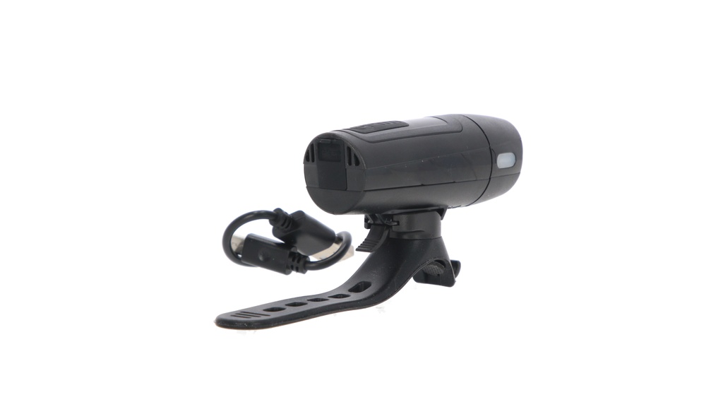 LUZ DELANTERA 200LM CARGA USB C/SUJETADOR SILICONA TOPMEGA