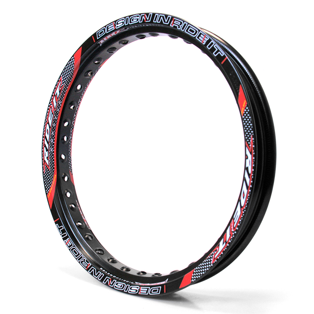 ARO DE LLANTA ALUMINIO 160X14 RIDE IT C/STICKER NEGRO