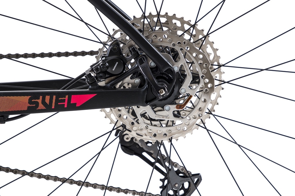 BICICLETA MTB SVEL ALUMINIO X6 NEGRO/ROJO/AMARILLO SLX 12VEL 29ER L
