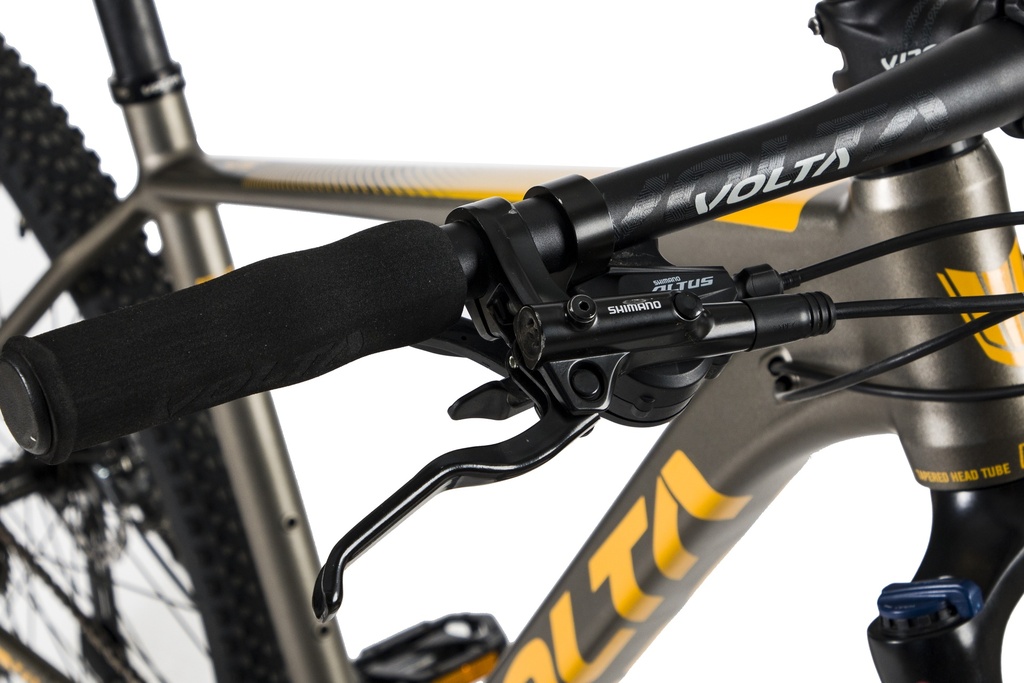 BICICLETA MTB VIGGO ALUMINIO GRIS/AMARILLO ALTUS 27VEL 29ER L