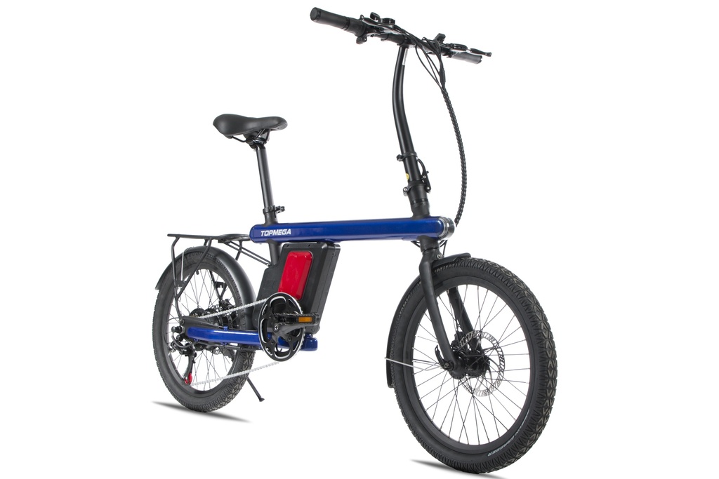 BIC ELECTRICA TOPMEGA Z1 ALUMINIO R20 250W 36V 6VEL AZUL