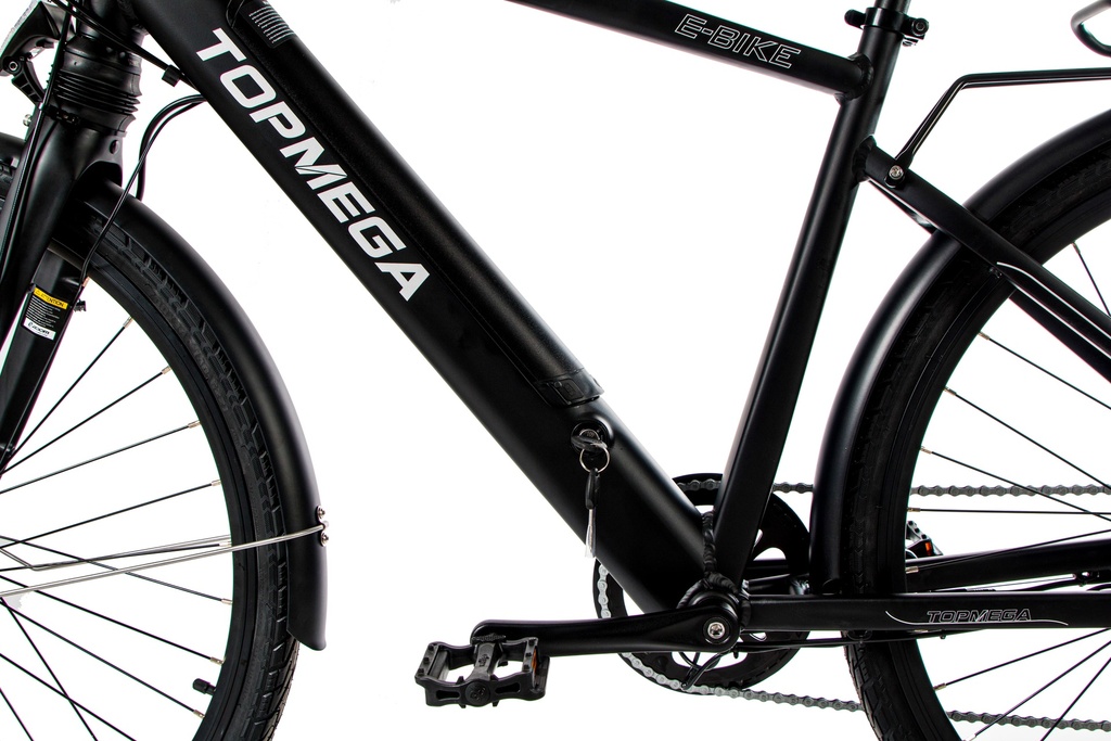BIC ELECTRICA TOPMEGA URBANA ALUM R700 250W 36V 6VEL NEGRO