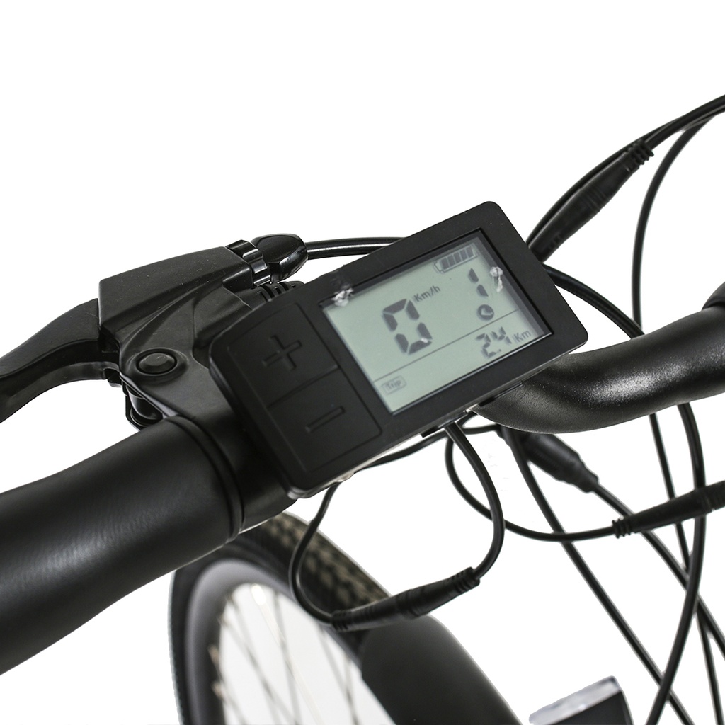 BIC ELECTRICA TOPMEGA PASEO ALUM R700 250W 36V 6VEL NEGRO