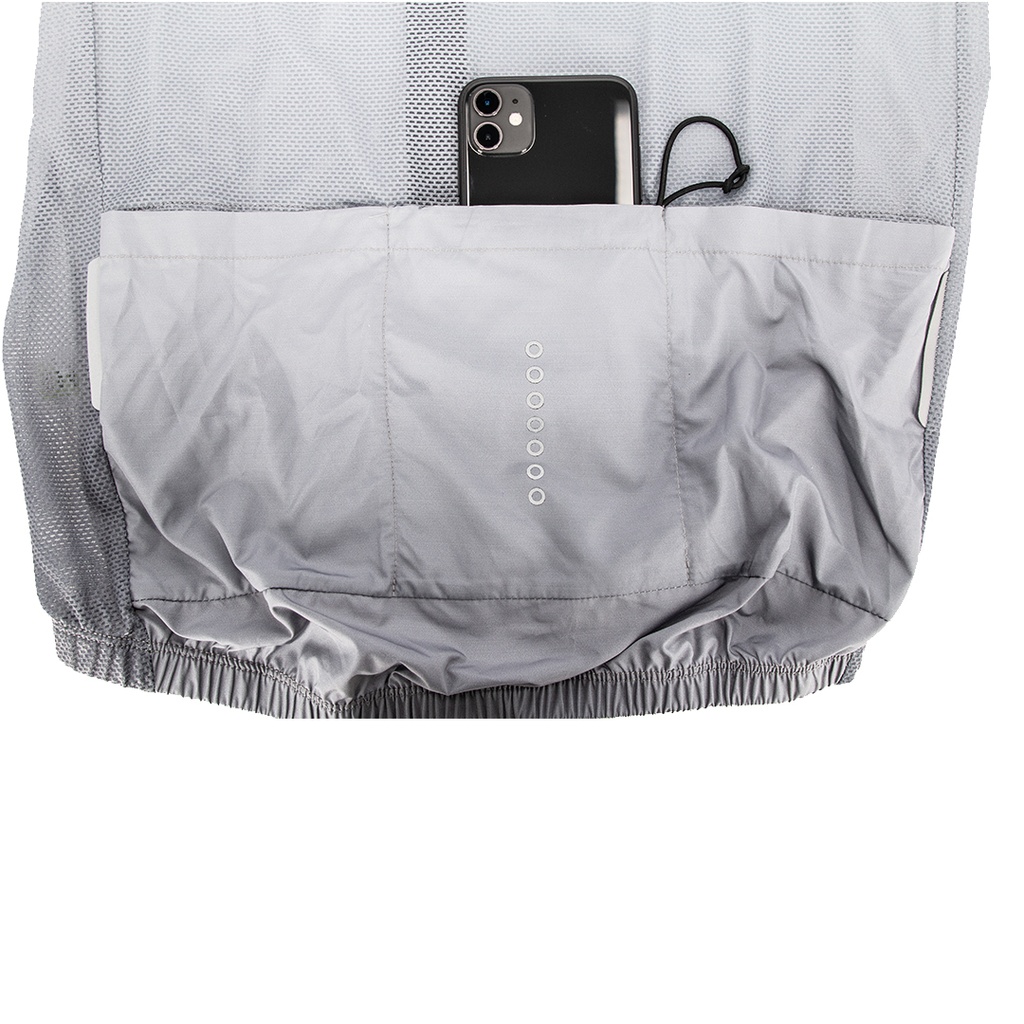 CHALECO ROMPEVIENTO VOLTA GRIS TALLE XL