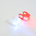 BALIZA SET D/T SILICONA 2LED 3FUNCIONES C/SUJETADOR