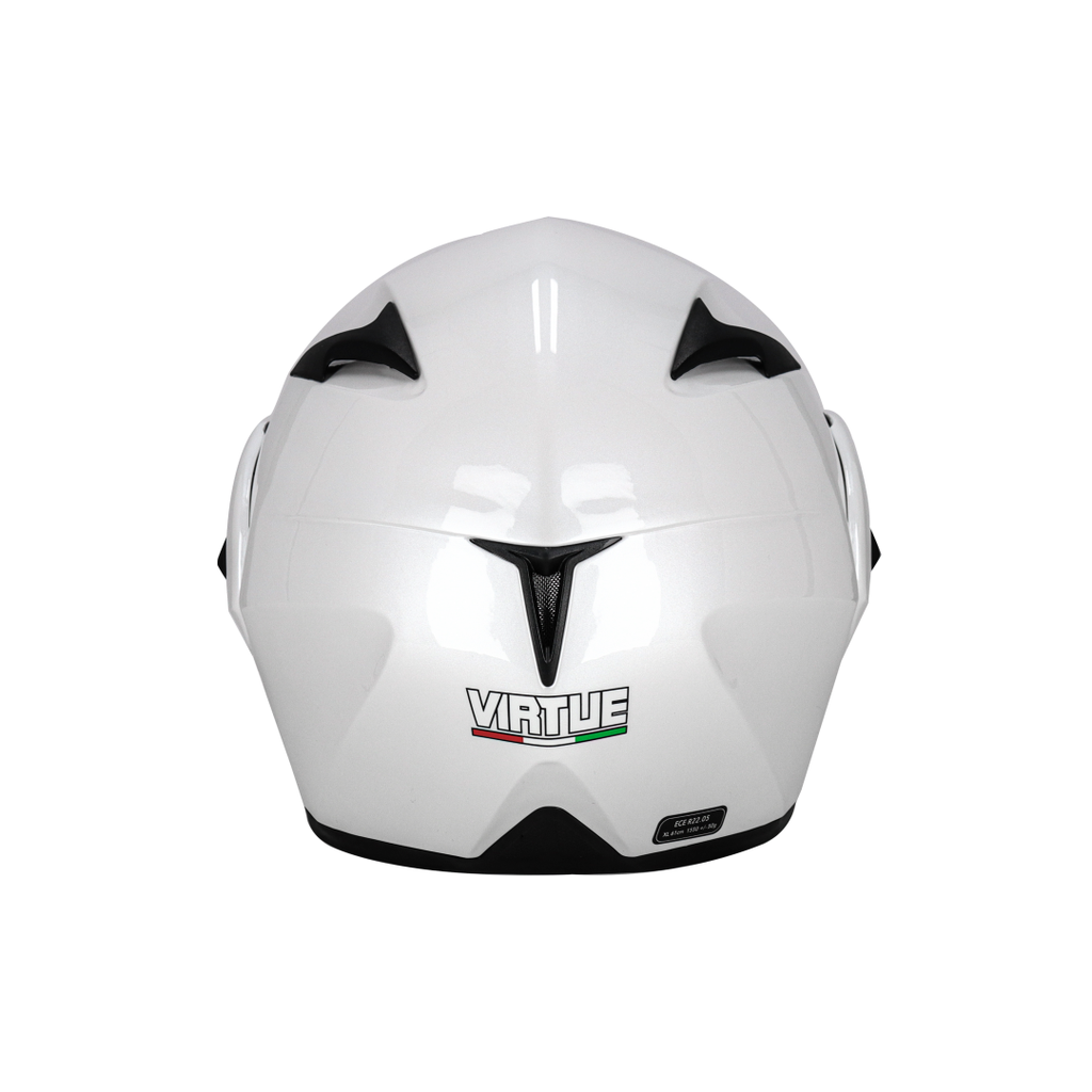 CASCO REBATIBLE VIRTUE LISO BLANCO XL