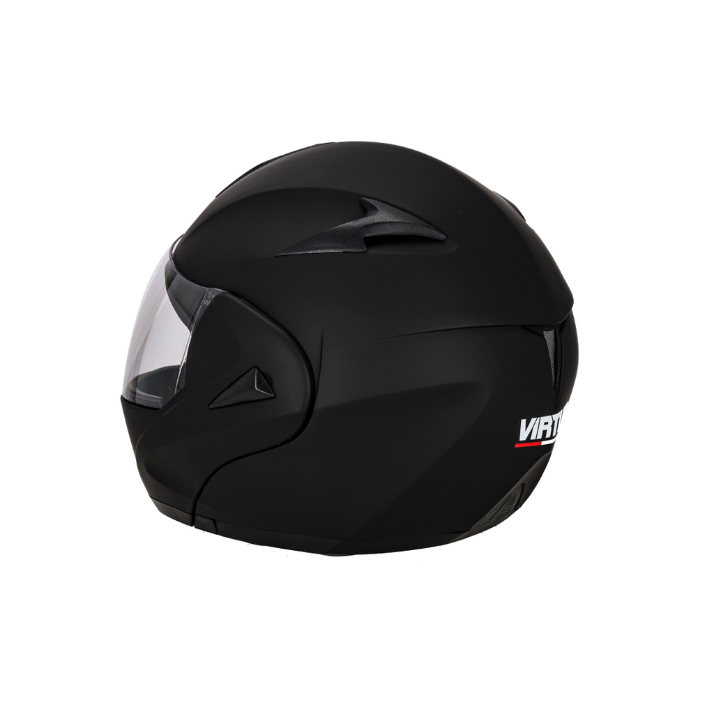 CASCO REBATIBLE VIRTUE LISO NEGRO XL