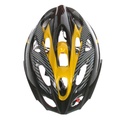 CASCO MTB 18 VENTILACIONES C/VISERA 54-60 CM NEGRO/AMARILLO