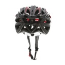 CASCO MTB 25 VENTILACIONES C/VISERA 54-60 CM NEGRO/ROJO
