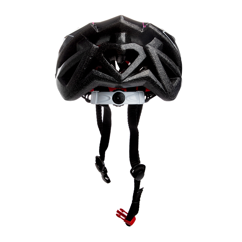 CASCO MTB 25 VENTILACIONES C/VISERA 54-60 CM NEGRO ROSA