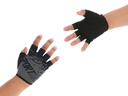 GUANTES CICLISMO MTB CORTOS SPORTACE NEGRO/GRIS TALLE M