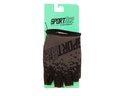 GUANTES CICLISMO MTB CORTOS SPORTACE NEGRO/GRIS TALLE M