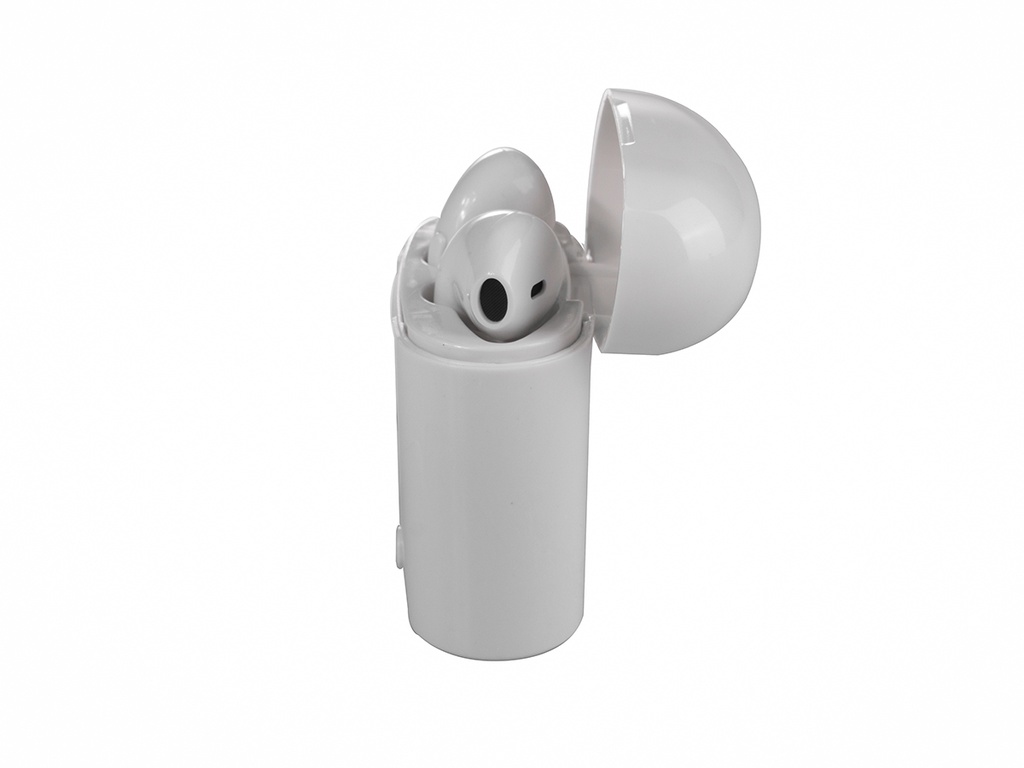 *AURICULAR BLUETOOTH EARBUD C/ESTUCHE D CARGA BLANCO TOPMEGA