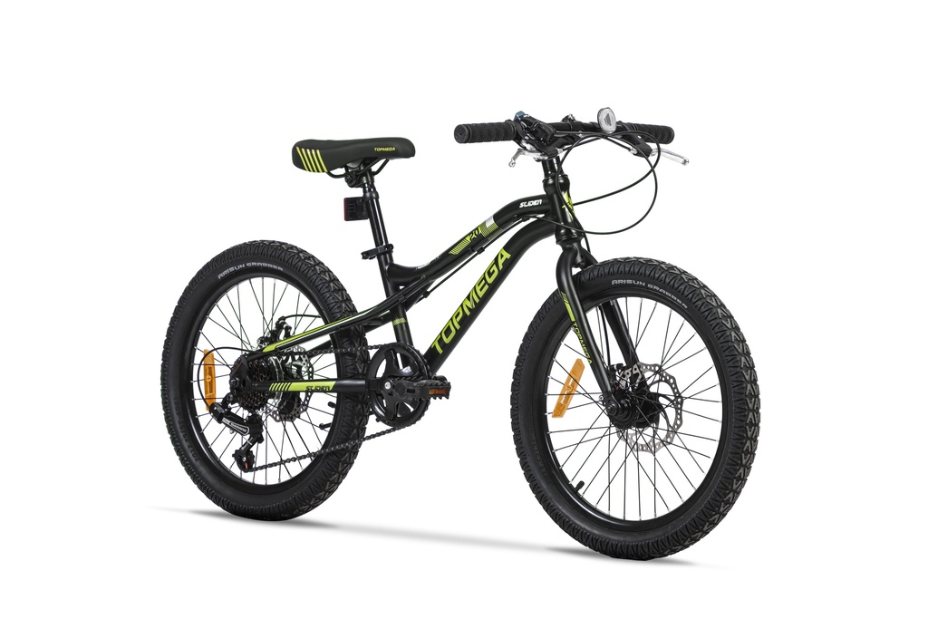 BICICLETA MTB SLIDER R20 7VEL. NEGRO/AMARILLO