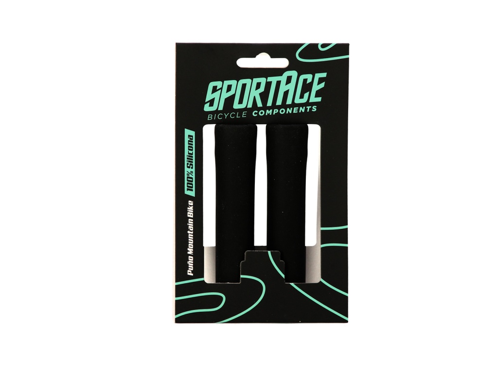 PUÑO MTB SILICONA 130MM SPORTACE NEGRO