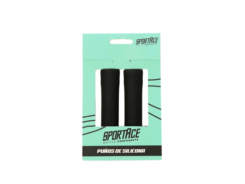 PUÑO MTB SILICONA 130MM SPORTACE NEGRO