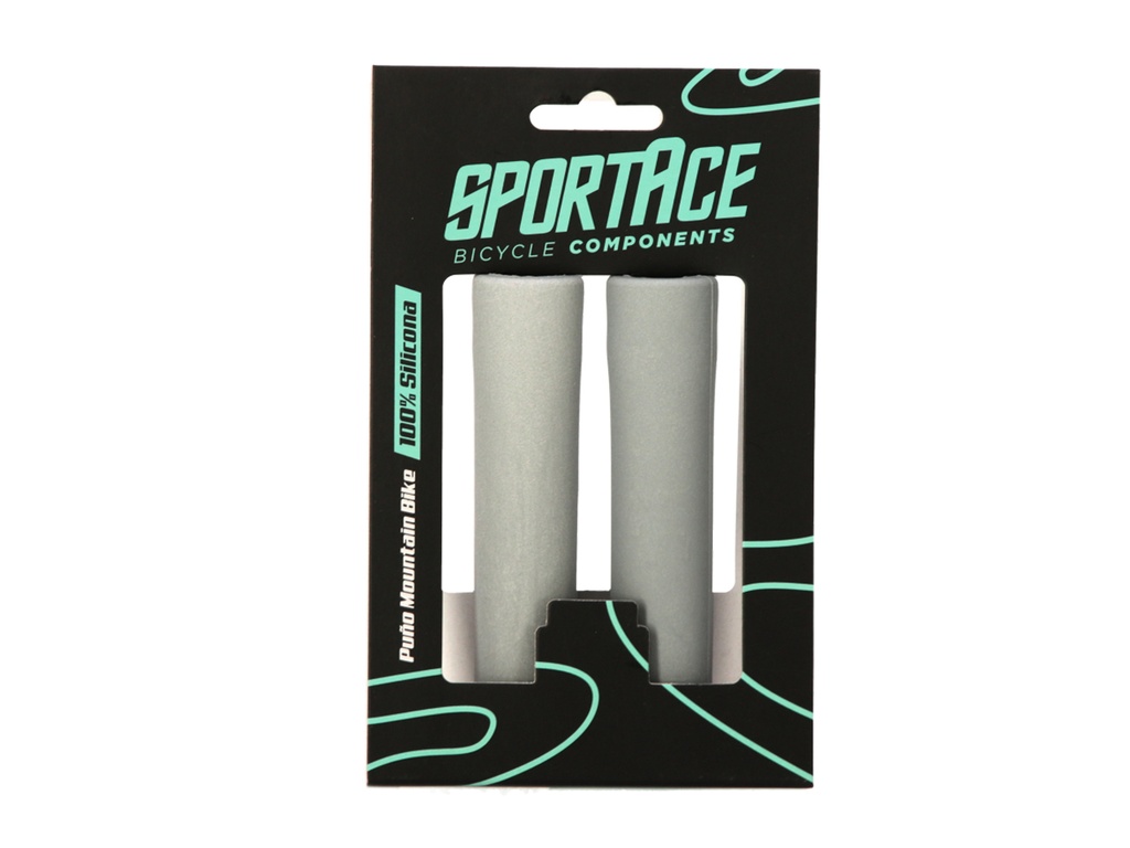 PUÑO MTB SILICONA 130MM SPORTACE GRIS