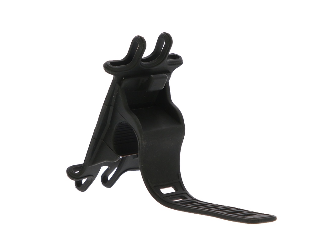 PORTA CELULAR AJUSTABLE SILICONA NEGRO TOPMEGA