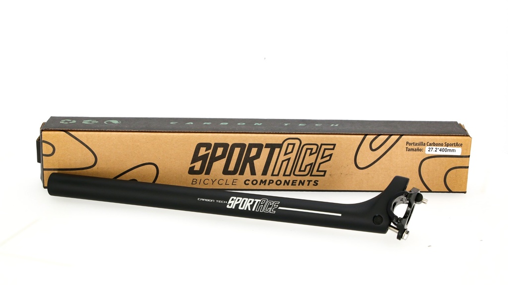 PORTASILLA CARBONO 27,2X400MM SPORTACE