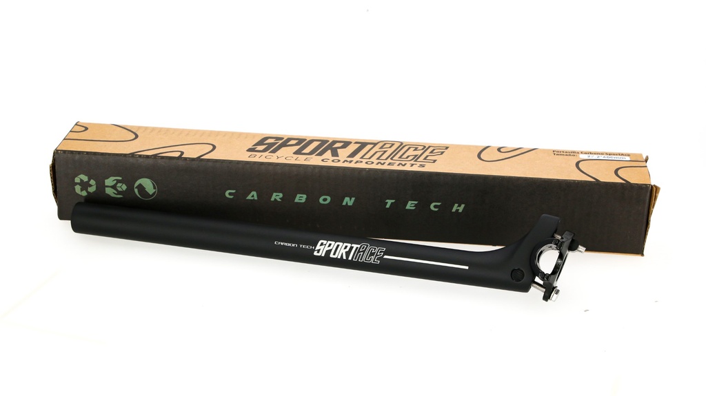 PORTASILLA CARBONO 27,2X400MM SPORTACE