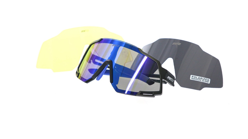 GAFA CICLISMO SA-838 SPORTACE AZUL/NEGRO C/ESTUCHE 3 CRISTALES