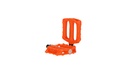 *PEDAL MTB PLASTICO DU NARANJA 107X24MM 9/16" SPORTACE