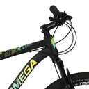 BICICLETA MTB REGAL ALUMINIO R29 21V NEGRO VERD/CEL/AMA M