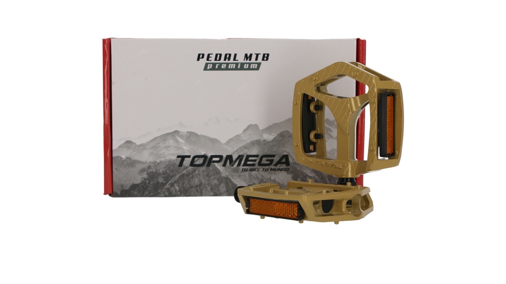 PEDAL BMX/MTB ALUMINIO DU DORADO 115X98 9/16" TOPMEGA