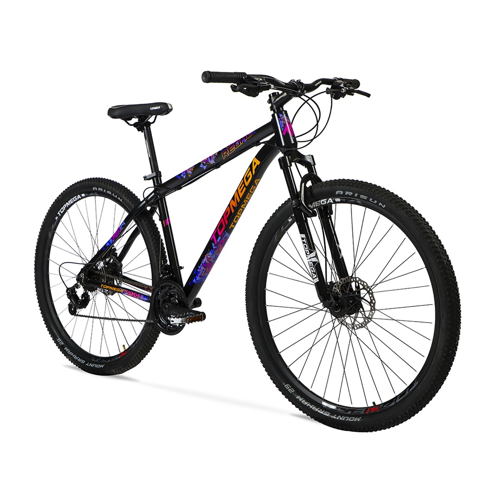 BICICLETA MTB REGAL ALUMINIO R29 21V NEGRO FUCSIA/NAR S