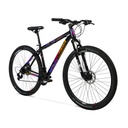 BICICLETA MTB REGAL ALUMINIO R29 21V NEGRO FUCSIA/NAR S