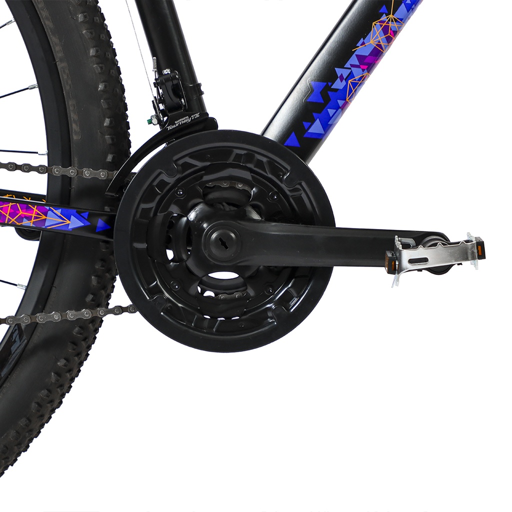 BICICLETA MTB REGAL ALUMINIO R29 21V NEGRO FUCSIA/NAR S