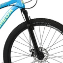 BICICLETA MTB REGAL ALUMINIO R29 21V CELESTE AMA/ROSA S