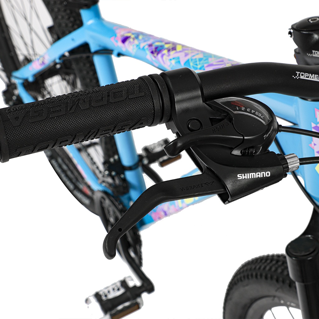 BICICLETA MTB REGAL ALUMINIO R29 21V CELESTE AMA/ROSA S