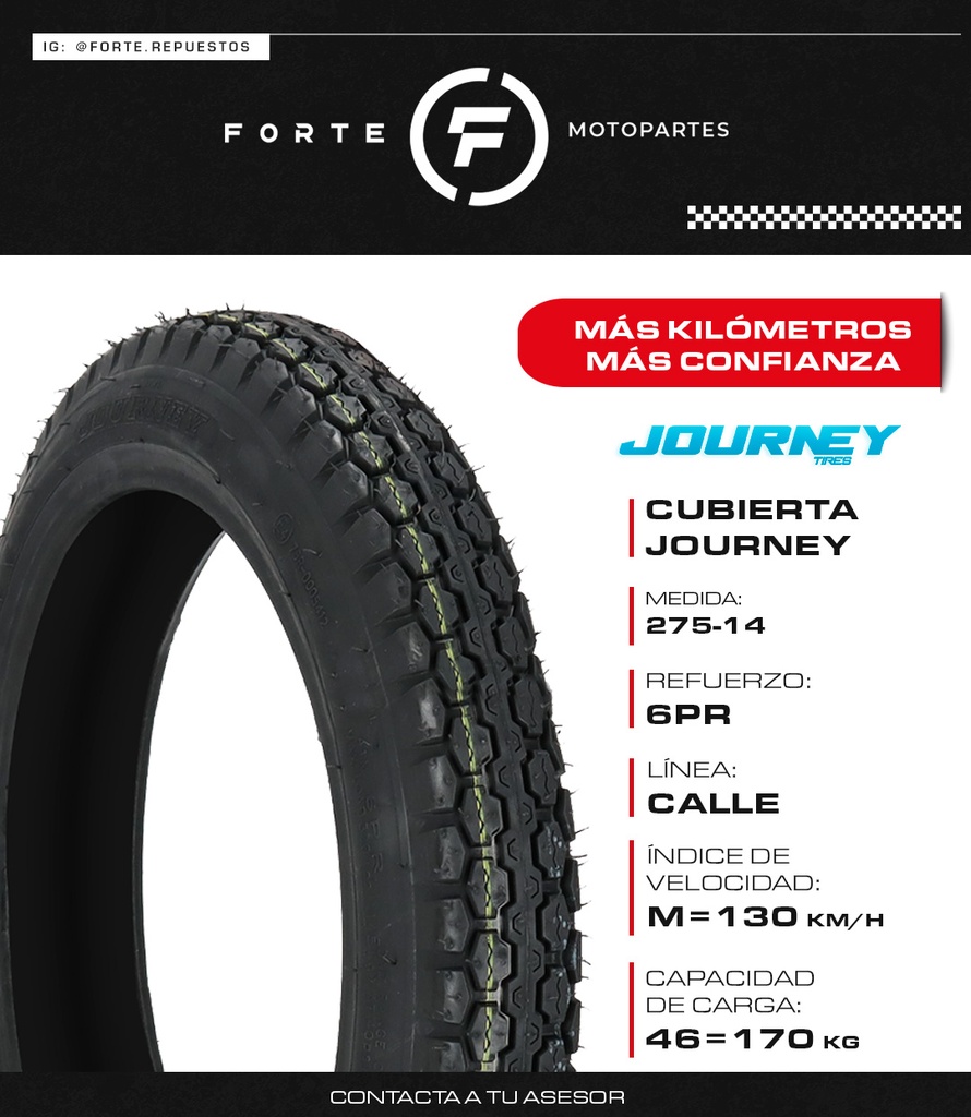 CUBIERTA JOURNEY 275-14
