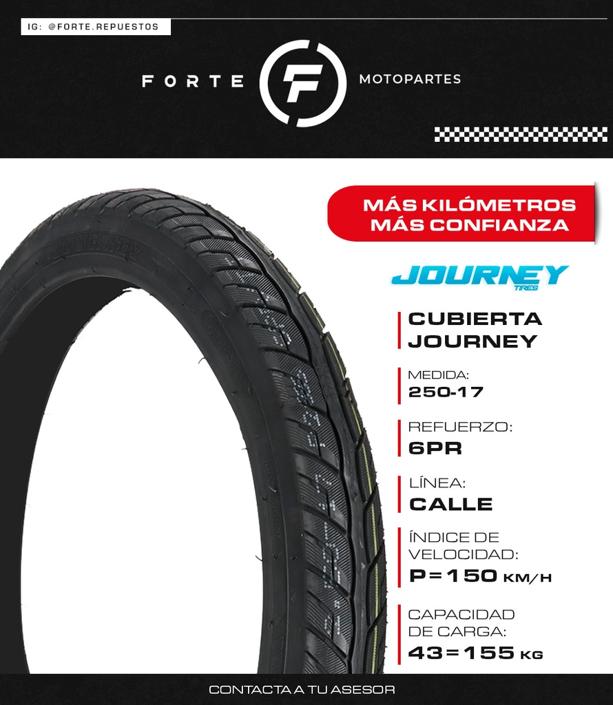 CUBIERTA JOURNEY 250-17