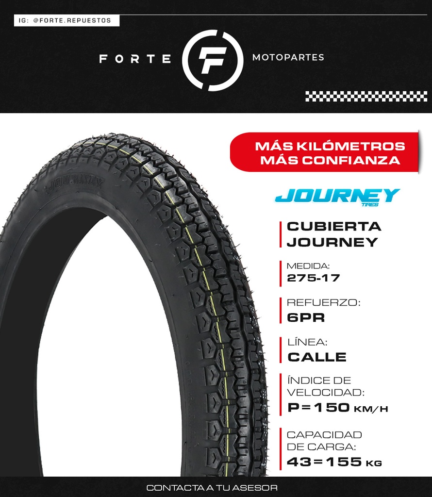 CUBIERTA JOURNEY 275-17