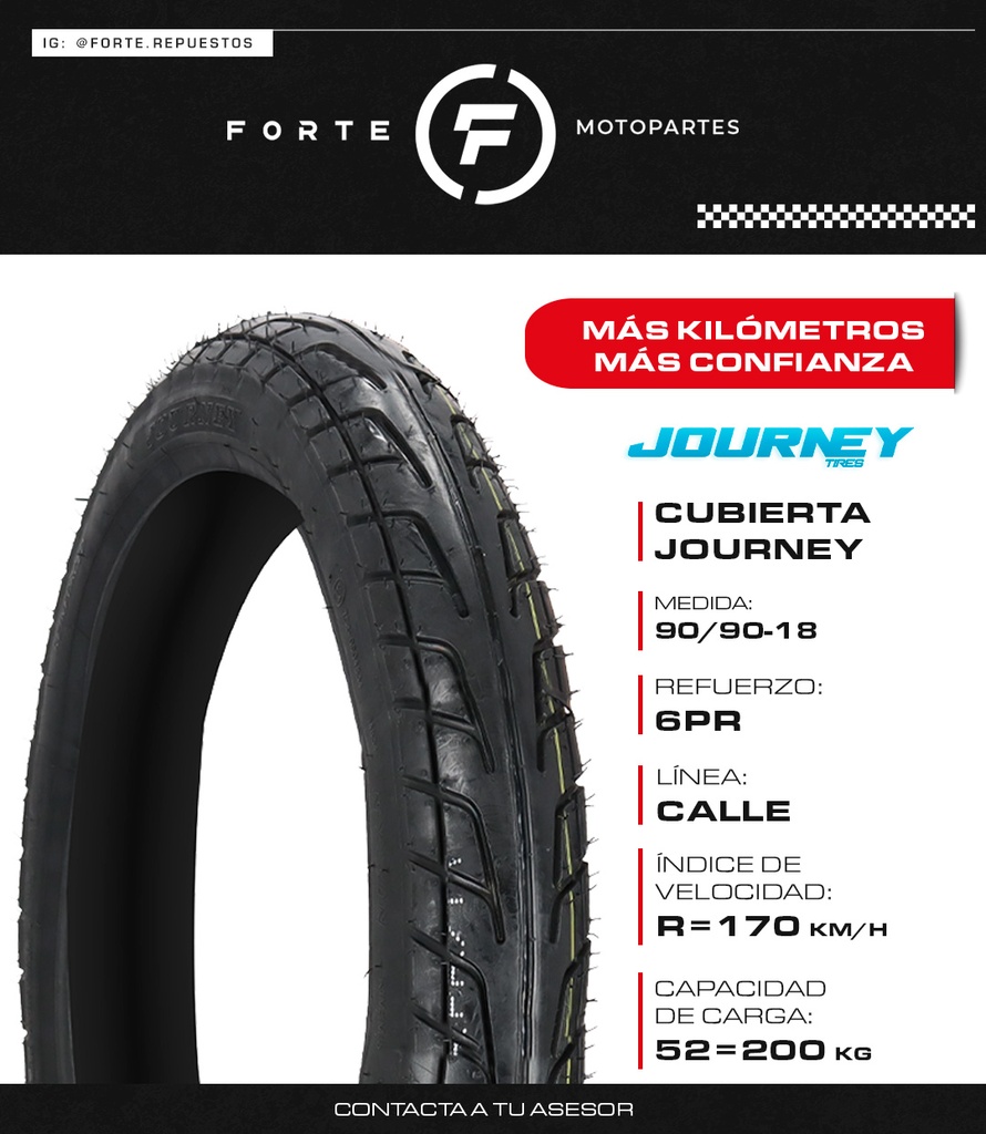 CUBIERTA JOURNEY 90/90-18