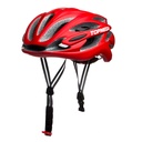 *CASCO MTB ADULTO 24 VENTILACION 55-61CM IN-MOLD ROJO NEGRO