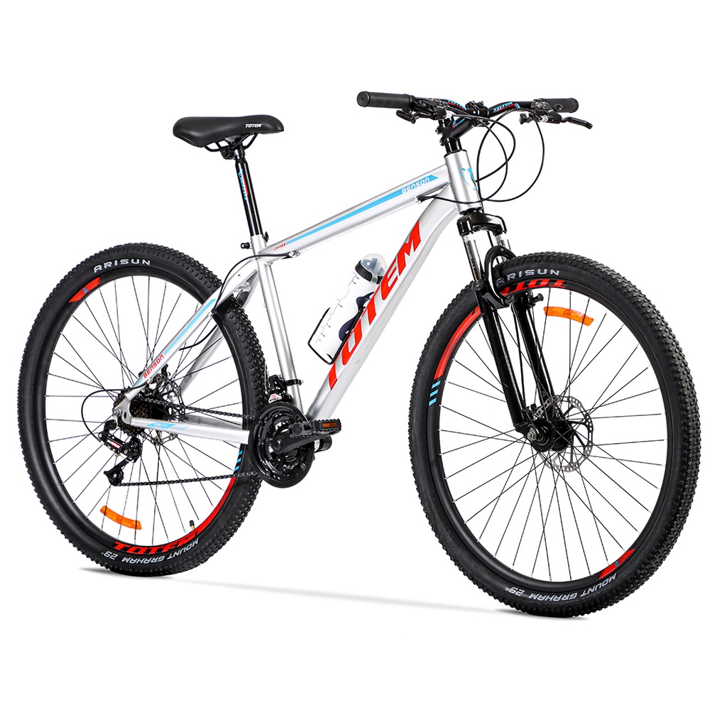 *BIC MTB TOTEM ACERO 21VEL SUNRUN/SHENG GRIS/ROJO TALLE M
