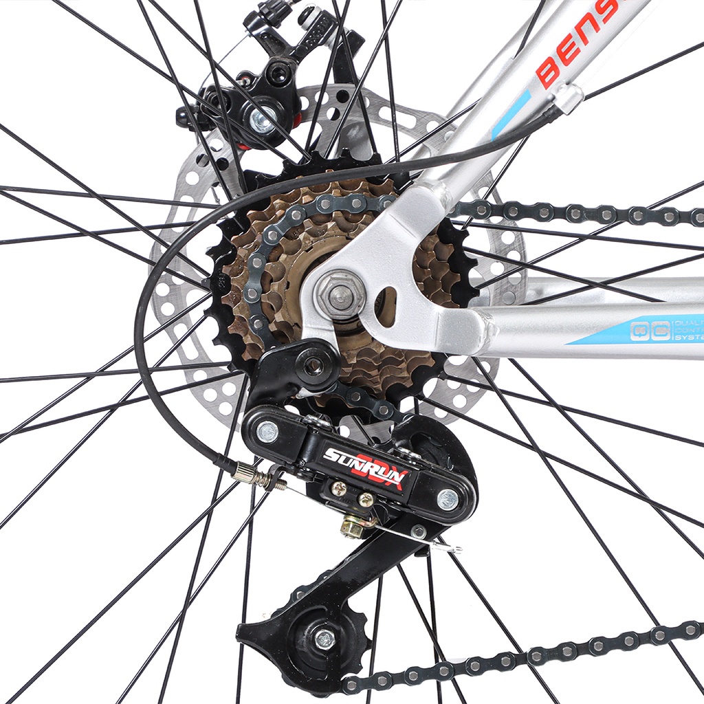 *BIC MTB TOTEM ACERO 21VEL SUNRUN/SHENG GRIS/ROJO TALLE M