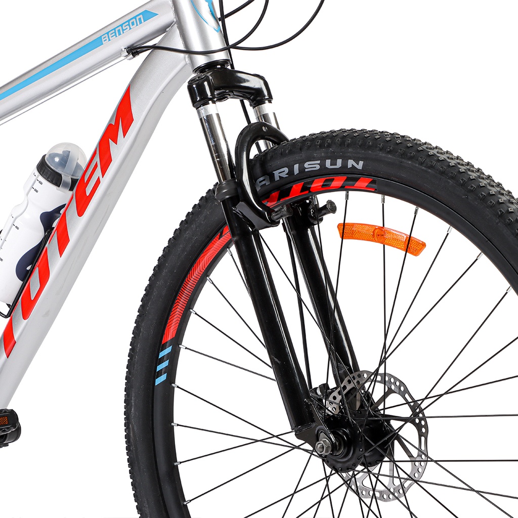 *BIC MTB TOTEM ACERO 21VEL SUNRUN/SHENG GRIS/ROJO TALLE M